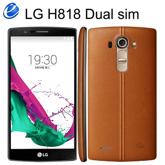 LG G4 LG H818 Original Android Unlocked GSM 4G LTE  H818 Hexa Core 5.5" 16MP Dual Sim RAM 3GB ROM 32GB WIFI GPS Mobile Phone