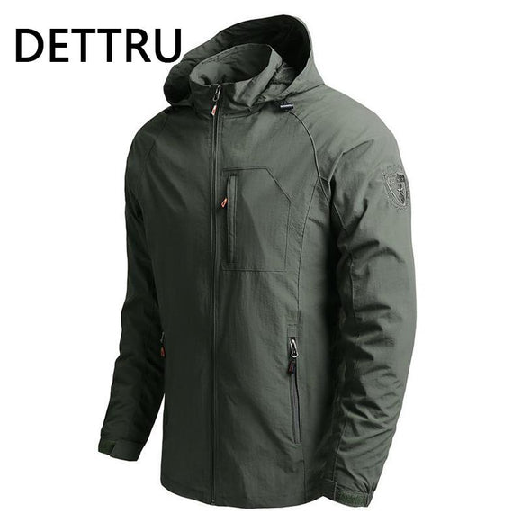 Outdoor Hiking Jackets Waterproof Hooded Windbreaker Coat Men's 2022 Autumn New Casual Jacket Tactics Military Jackets Men 5XL
