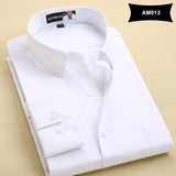 MACROSEA Classic Style Men's Solid Shirts Long Sleeve Men's Casual Shirts Comfortable Breathable Men's Office-wear Clothing