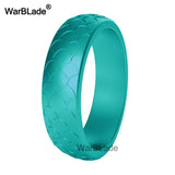 WarBLade New 5.7mm Fish Scale Silicone Rings Hypoallergenic Flexible For Women Wedding Rubber Bands Food Grade FDA Silicone Ring