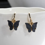 New Fashion Design Butterfly Jewelry Colorful Acrylic Butterfly Stud Earrings for Women 2020 Bohemia Small Cute Earring Jewelry