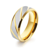 Men's Titanium Steel Ring Mirror Polishing Jewelry Anniversary Engagement Wedding Promise Ring FS99