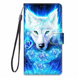 For Case Huawei Honor 10 Lite Honor 20 Lite 20 Pro Flip Leather Book Cover Phone Case Box Rose Tiger Wolf Lion Cat Dog DP08F