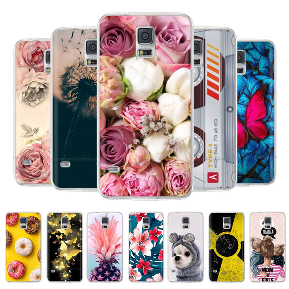 For Samsung S 5 S5 Case Back Cover for Samsung Galaxy S5 mini Cover Soft TPU Silicone Fundas Coque For Samsung S5 Neo Phone Case