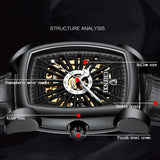CHENXI Luxury Men&#39;s Watches Top Brand Fashion Automatic Clock Luminous Waterproof Tourbillon Mechanical Watch Relogio Masculino