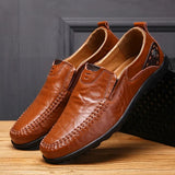 High Quality Genuine Leather Men Casual Shoes Soft Moccasins Men's Flats Fashion Brand men Loafers Breathable Driving Shoes