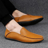 Genuine Leather Men's Casual Shoes Comfortable Luxury Brand Classic Breathable Shoes Mocassin Homme Big Sizes