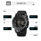 SKMEI 100M Waterproof Digital Watch Men Count Down Sports Mens Wristwatches 2 Time Swimming Watches Male Clock relogio masculino