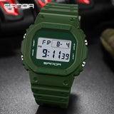 SANDA Fashion Mens Womens Watches Waterproof LED Digital Watch for Female Clock Men's Sport Wristwatch Relógio masculino