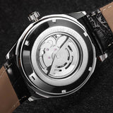 WINNER Watch Automatic Mens Watches Business Classic Auto Date Day Leather Band Skeleton Self-wind Wristwatch