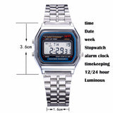 LED Metal Shock Sports Men Watches Women Electronic Digital Display Retro Style Clock Men's Relogio Masculin Reloj Hombre homme