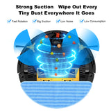 LIECTROUX C30B Robot Vacuum Cleaner Map Navigation,WiFi App,6000Pa Suction,Big Electric Water Tank,Wet Mopping