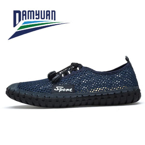 Damyuan Summer 2020 Arrival Men Shoes Super Breathable Light Casual Shoes Hollow Mesh Sneakers Men Driving Shoes Plus Size
