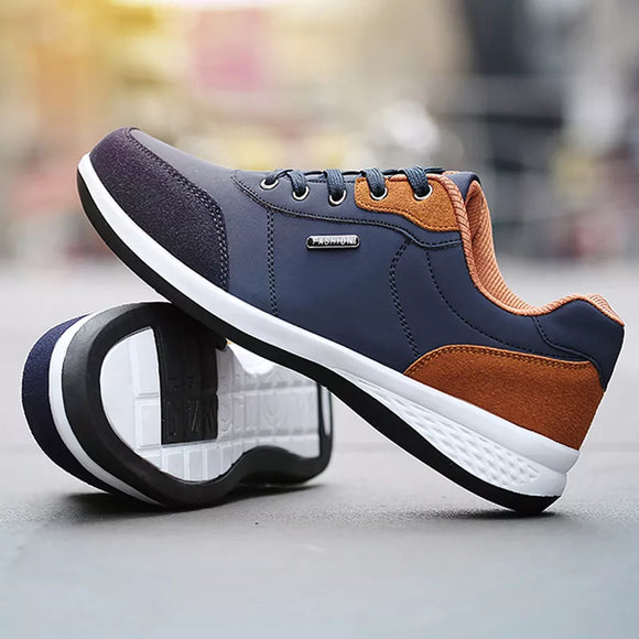Men Casual Shoes Fashion Artificial Leather Men Sneakers 2021 Male Quality Comfortable Casual Sneakers Driving Flat Men Shoes