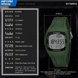 Mens Digital Sports Hand Watch LED 50M Waterproof Wrist Watch Pedometer Multifunction Military Sport Watches For Men