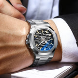 CHENXI New 2023 Men Mechanical Watch Top Brand Luxury Full Steel Automatic Watch Sport Waterproof Watch Men relogio masculino