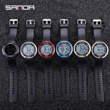 Mens Sports Watches Electronic Digital Watch 5ATM Waterproof Multifunctional Swimming Running Wristwatch Montre Homme