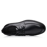 Black Platform Casual Shoes Men Dress Shoes Oxfords Office Business Shoes for Men Daily Work Shoes Lace-Up Men's Formal Shoes