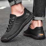 Men Sneakers Fashion Handmade Men Casual Shoes Leather Breathable Man Shoes Luxury Brand Mens Loafers Moccasins Zapatos Hombre