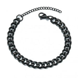 High Quality Stainless Steel Bracelets For Men Women Punk Curb Cuban Link Chain Bracelets 3/5/7mm Width Bracelet Jewelry Gift