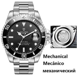 Tevise 2021 Mechanical Watches Automatic Watch Men Luxury Brand Waterproof Stainless Steel Wristwatches Mens Montre Homme 2021