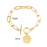 Bracelet For Women SAINT St. MICHAEL the Archangel Saints & Angels PROTECT US Charm pendant Stainless Steel Jewelry
