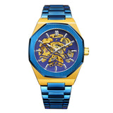 New Men&#39;s Watch New Luxury Business Watch Men Waterproof Blue Gold Dial Watches Fashion Male Clock Wrist Watch Relogio Masculino