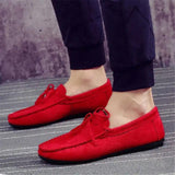 Men Shoes Black Blue Red Loafers Slip on Male Walking Footwear Driving Moccasin Soft Comfortable Casual Shoes Men Sneakers Flats