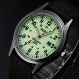 Black Fashion Simple Nylon Strap Watch New Arabic Numeral Quartz Watch Suitable for any occasion watch