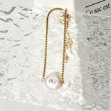 18k Gold Plated Stainless Steel Bracelet For Women Freshwater Baroque Pearl Adjustable Bracelet Waterproof Jewelry