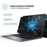 CHUWI HeroBook Pro 14.1&quot; 1920x1080 Resolution Intel Celeron N4020 Dual Core Windows 10 OS 8GB RAM 256GB SSD Laptop with Mini HD