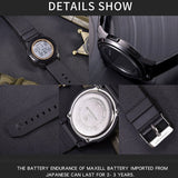 SANDA Watch 337 Fashion Professional Sports Watch Men Women Waterproof Military Watches Shock Men's Retro Analog Quartz Digital