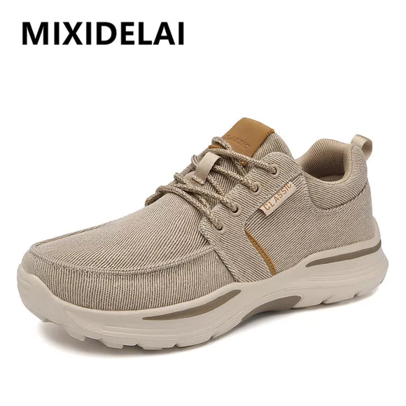 Men's Casual Shoes Canvas Breathable Loafers New Male Comfortable Outdoor Walking Shoes Classic Men Shoes Large Size Sneakers