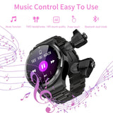 LIGE Smart Watch Men Smart Watch 2022 TWS Bluetooth Earphone Call Music Health Monitor Multi-Dial Sport Fitness Smartwatch Women