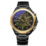 WINNER Casual Luminous Mechanical Watch for Men Automatic Steel Strap Skeleton Mens Watches Top Brand Luxury 2021 Reloj Hombre