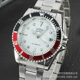Fashion Winner Men Luxury Brand Date Calendar Isplay Full Stainless Steel Watch Automatic Mechanical Wristwatch Relogio Releges