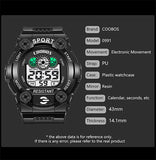 Sports Men's Watch Multifunction Military Man Alarm Clock Big Electronic Digital Male Wrist Watches Waterproof Week Date Sport