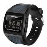 SANDA Fashion Digital Watch Alarm-clock Shockproof Luminescence Mode 50 Meters Waterproof relogio digital Men Sports Wristwatch