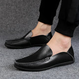 Men Loafers Shoes Soft Genuine Leather Slip-On Sneakers Male Casual Luxury Brand Spring Men Loafers Mocassin Zapatos Hombre