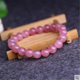 Genuine Natural Rose Quartz Pink Bracelet Madagascar Stretch Best Woman 7mm 8mm 9mm Round Beads Crystal AAAAA Drop Shipping