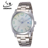 SHENHUA Luxury Top Brand Men Mechanical Wristwatches Automatic Self Wind Wrist Watch For Male Waterproof Date Clock montre homme