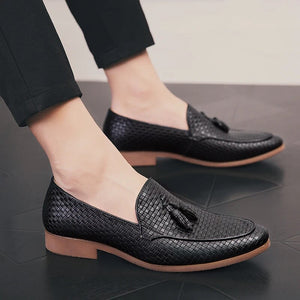 tassel patent leather shoes men luxury brand buisness flats glossy dress male footwear work office designer oxford shoes for men