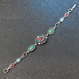 Wbmqda Vintage Bohemian Colorful Love Bracelets For Women Ethnic Silver Color Crystal Bracele Fashion Jewelry Gift 2018 New