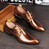 British fashion men big size wedding party dresses bright patent leather shoes pointed toe oxfords shoe young gentleman sneakers