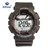 XINJIA 2020 New Big Waterproof Digital Watch Electronics Watches Outdoor Shock Resist Fashion LCD Rubber Band Relogio Relojes