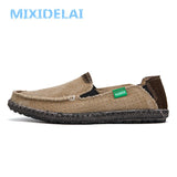 New Men Canvas Shoes Fashion Men Casual Shoes Comfortable Breathable Men Loafers Outdoor Slip On Shoes For Male Chaussure Homme