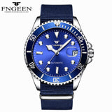 FNGEEN Luxury Brand Men&#39;s Watch Steel Tourbillon Skeleton Mechanical Watches Luminous Automatic Date Hodinky Diamond Wristwatch