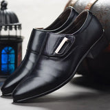 2019 new men's business dress shoes pointed toe office oxfords comfortable PU leather men dress shoes solid fashion size 39-46