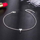 Hot Sale Fashion Gold Color Heart Bracelets Bangles For Women Minimalist Love Charm Metal Bracelet Statement Jewelry Wholesale