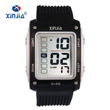 XINJIA Fashion Big Number Casual Sports Digital Watches For Men Children Outdoor Running 30m Waterproof Military Kids Fitness